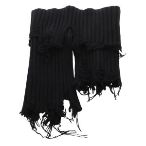 LIMI feu 24AW DAMAGED RIBBED KNIT SHORT NECK WARMER ネックウォーマー