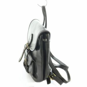 COACH リュックサック デイバッグ レザー 黒 ブラック OS
