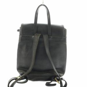 COACH リュックサック デイバッグ レザー 黒 ブラック OS