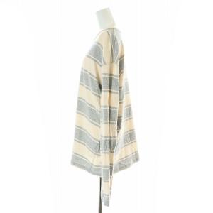 UNUSED Long sleeve border t-shirt ロンT カットソー 長袖 2 M グレー ピンク