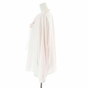 CELFORD 24SS ボウタイリボンブラウス 長袖 38 M ピンク