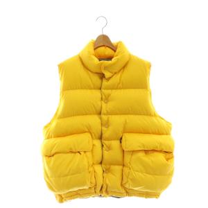 TECH BACK PACKER DOWN VEST L イエロー