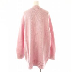 GALERIE VIE ファインウール Vネックロングカーディガン ニット 長袖 オーバーサイズ S ピンク /ES OS
