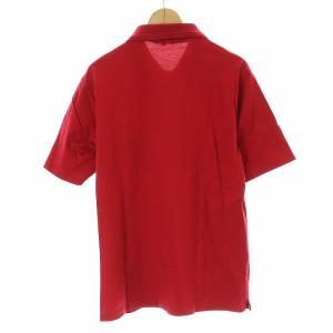 BURBERRY LONDON ノバチェック ポロシャツ 鹿の子 半袖 LL 赤 レッド