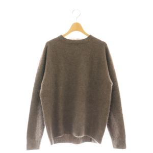 ATONファーカシミヤクルー ネックニット ブラウン 2 ATON（エイトン）の「＜ATON（エイトン）＞カシミヤ ファー
