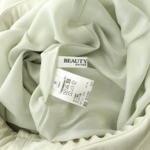 BEAUTY&YOUTH UNITED ARROWS マーメイドイージースカート ロング フレア サテン S オフホワイト