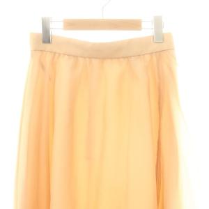 Apuweiser-riche 24SS イレヘムティアードスカート ロング丈 マキシ丈 フレア 2 M オレンジ /YQ OS