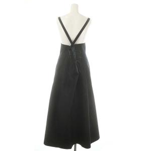 Drawer 22AW コットンシルクストラップタックスカート 36 ブラック