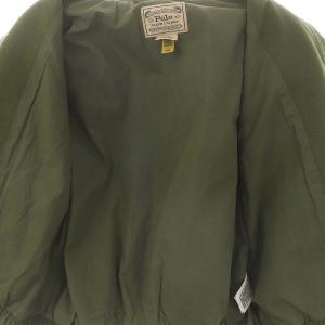POLO RALPH LAUREN 近年モデル キャンバスグラフィックボンバージャケット XS カーキ