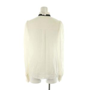 alice + olivia ブラウス 長袖 前開きXS 白 ホワイト
