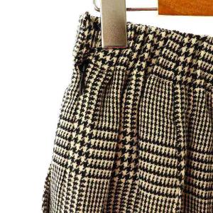 ENFOLD CORDURATWEED センタープレスゴムワイドTROUERS パンツ ワイド チェック柄 36 S