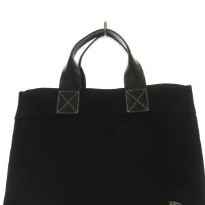 BURBERRY BLUE LABEL バーバリーブルーレーベル キャンバス ハンドバッグ トートバッグ 黒 ブラック /SR21