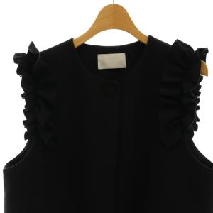 CELFORD 23SS フリルスリーブジレ ベスト F 黒