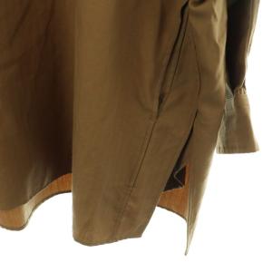 TICCA ウールプルオーバーシャツ ノーカラー 長袖 ベージュ /KO OS