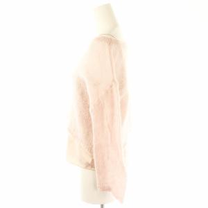 SNIDEL 24AW シアーモヘアプルオーバー ニット セーター 長袖 ウール混 F ピンク