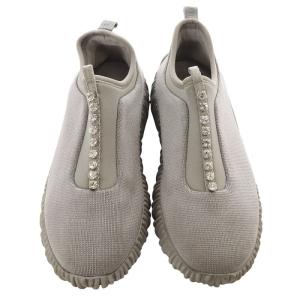 miumiu ノバ ビジューライン スニーカー 38.5 24.5cm グレー /SR4