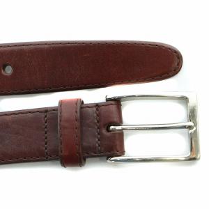 Alden レザーベルト 34/85 茶 ブラウン