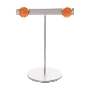 HERMES エクリプス ピアス オレンジ ゴールド色 /SR10 OH