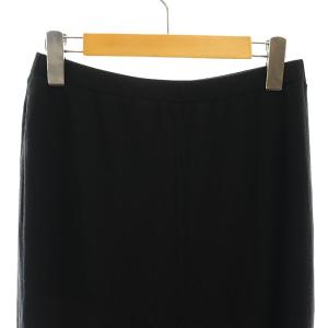 Plage 24SS LYOCELL CASHMERE PENCIL ペンシルスカート タイトスカート ロング カシミヤ混 38 黒 ブラック