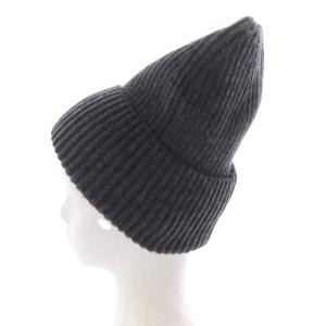 Plage 24AW beanie ウール混ニットキャップ 帽子 F グレー /SR26