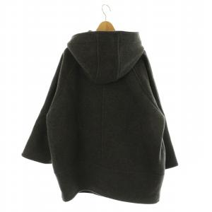 AP STUDIO ライトモッサオーバーフーディーコート F チャコールグレー