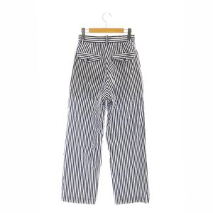 MADISONBLUE MB211-3019 MACARTHUR PT STRIPE ストレートパンツ ストライプ 00 XS 紺 白 ネイビー ホワイト