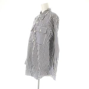 MADISONBLUE MACARTHUR STRIPE 長袖シャツ ストライプ 00 青 白 ブルー ホワイト MB211-5028