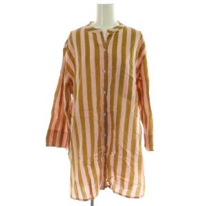 Ron Herman × エスゼット SZ セットアップ 上下 シャツ ブラウス 長袖 前開き ワイドパンツ イージー ストライプ