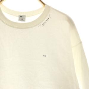 ANYA HINDMARCH ロンハーマン別注 23SS Sunday sweat pullover スウェット トレーナー 長袖 裏パイル 白 ホワイト