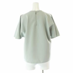 ANAYI スキューバジャージドルマンプルオーバー ブラウス 半袖 36 S 緑 グリーン