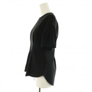 ANAYI 24AW ストレッチポンチフレア袖プルオーバー カットソー 半袖 36 黒 ブラック /MI OS