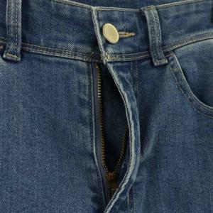 ANAYI 24SS ストレッチデニムワイドパンツ ジーンズ ジッパーフライ 34 青 ブルー