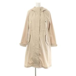 ライナー付モッズコート ロング フード ジップアップ 34 ベージュ /DO OS