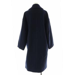 IENA MANTECOオーバーチェスターコート ロング 36 S 紺 ネイビー