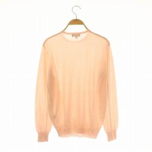 Drawer 18Gカシミヤシルククルーネックニット カットソー 長袖 2 ピンク