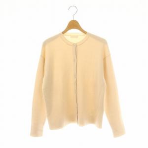 22SS ハイツイストウールシルククルーネックカーディガン ニット 長袖 S アイボリー /DO OS