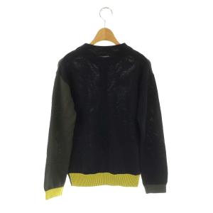 Pal'las Palace 配色カラーニットカーディガン 長袖 3 紺 ネイビー カーキ