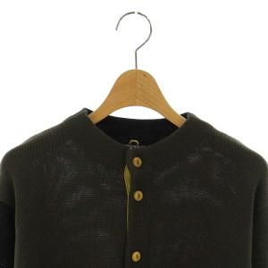 Pal'las Palace 配色カラーニットカーディガン 長袖 3 紺 ネイビー カーキ