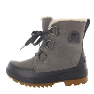 TIVOLI4 スノーブーツ ショート レースアップ スエード US7 24cm グレー NL3425-052