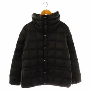 ハイネック ダウンジャケット アウター ブルゾン M 黒 ブラック /YQ OS