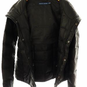 RALPH LAUREN ハイネック ダウンジャケット アウター ブルゾン M 黒 ブラック /YQ OS