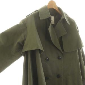 CLANE ショートフレアトレンチコート SHORT FLARE TRENCH COAT アウター コットン 36