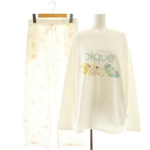 23AW ルームウェア セットアップ ×Pokemon Sleep カットソー パンツ S-M F 白