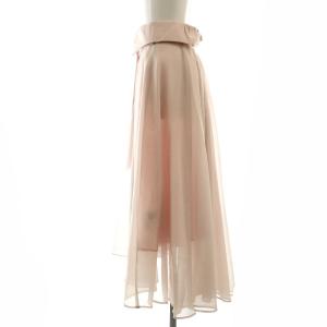 FRAY I.D 24SS オーガンジーサーキュラースカート フレアスカート ロング 00 ピンク /DF OS