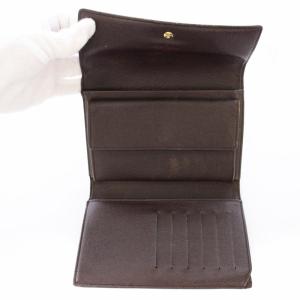 LOUIS VUITTON ポルトトレゾール エテュイ パピエ 三つ折り財布 ブラウン N61202