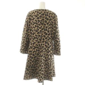 kate spade new york Forest Feline Jacquard Dress ワンピース 膝丈 長袖 レオパード柄 ヒョウ柄
