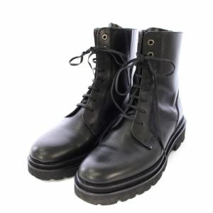本革タンクソールレースアップシューズ ショートブーツ 23.5cm ブラック /TK OF SH