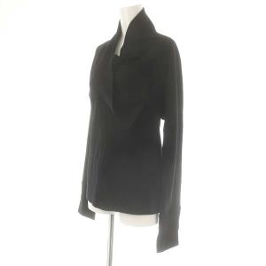 ISSEY MIYAKE 80s ウールデザインカラートップス カットソー 長袖 M 黒 ブラック