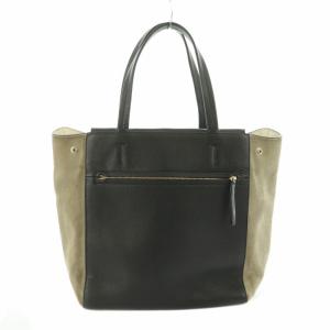 FURLA トートバッグ レザー スウェード バイカラー OS