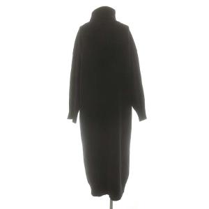 EVERYDAY I LIKE タートルネックニットドレス ワンピース ロング 長袖 ブラック